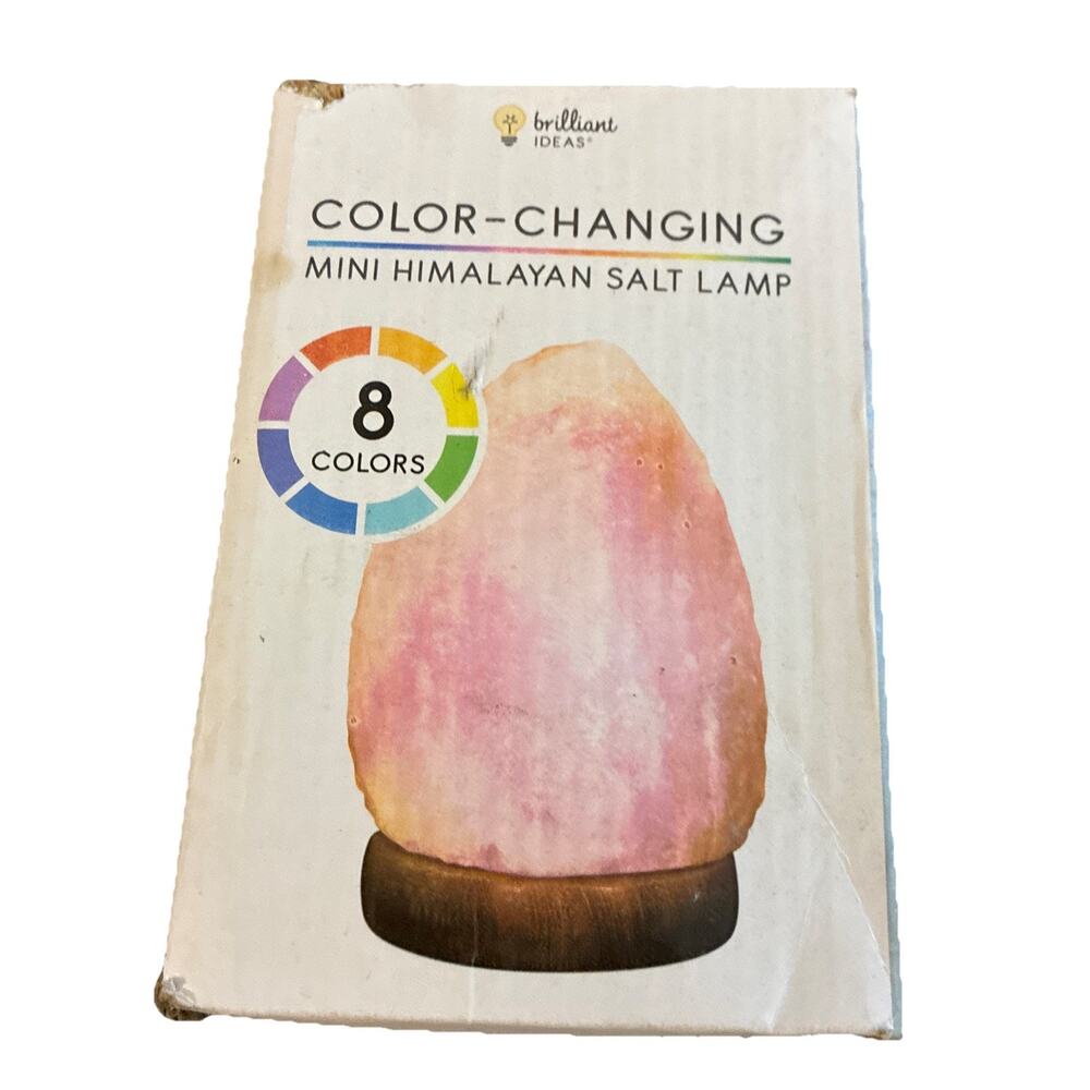 Brilliant Ideas Color Changing Mini Himalayan Salt Lamp